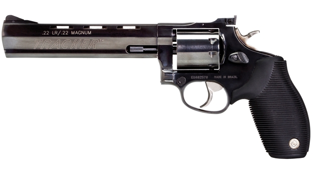Picture of Taurus 992B6 Tracker Revolver 22 Lr, 6.5 In, Ribber Rubber Grp, 9 Rnd, Compact Blued Frame, Smooth Trgr 2-992061 725327609957