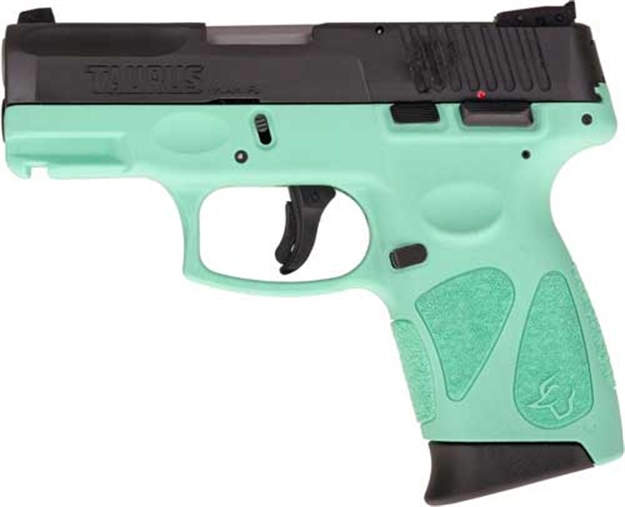 Picture of Taurus G2c 9Mm 10-Shot 3-Dot Adj. Cyan Frame Black Slide