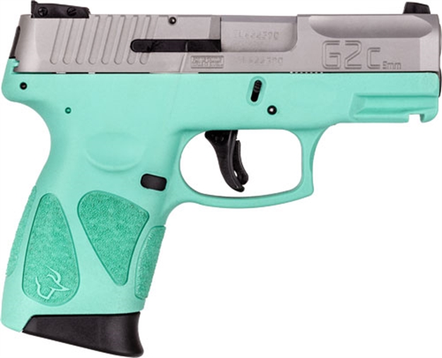 Picture of Taurus G2c 9Mm 10-Shot 3-Dot Adj. Cyan Frame SS Slide