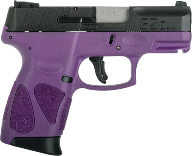 Picture of Taurus G2c 9Mm 10-Shot 3-Dot Adj. Drk Purple Frame Blk Slde