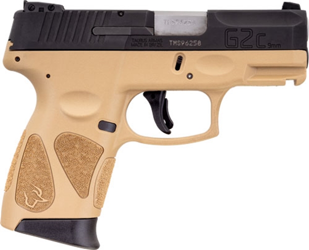 Picture of Taurus G2c 9Mm 10-Shot 3-Dot Adj. Tan Frame Black Slide