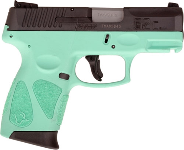 Picture of Taurus G2c 9Mm 12-Shot 3-Dot Adj. Black Frame Cyan Slide 1G2C93112C 725327617754