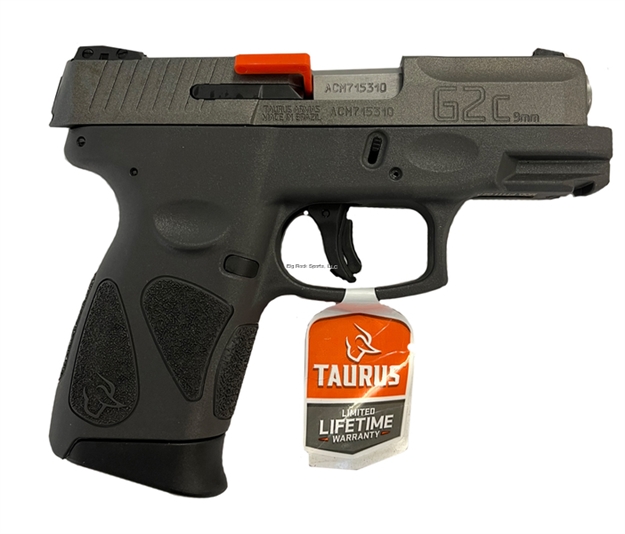 Picture of Taurus G2c Semi-Auto Pistol, 9Mm, 3.26" Bbl, Grey Polymer Frame, Tungsten Cerakote Slide, 12+1 Rnd, Brs Exclusive