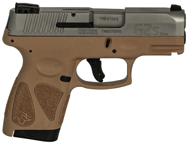 Picture of Taurus G2s 9Mm Slimcpt 3.25" Sts/Tan AS   2/7Rd