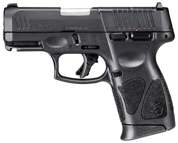 Picture of Taurus 1G3cp93110 G3c  9Mm Luger 10+1 3.26" Matte Stainless Steel Barrel, Matte Black Tenifer Optic Cut/Serrated Slide, Black Polymer Frame W/Picatinny Rail, Black Polymer Grips 1-G3CP931-10 725327934547
