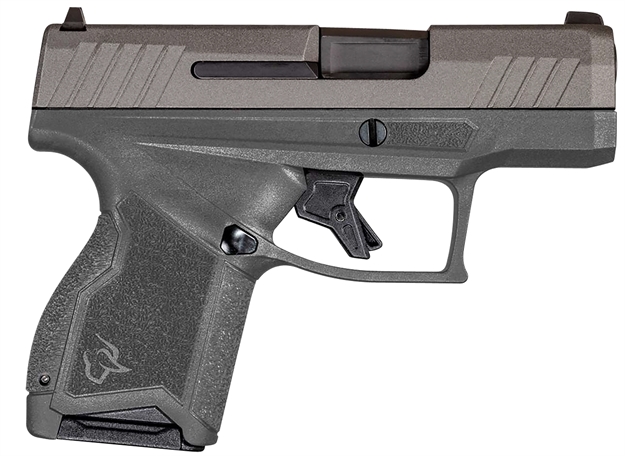Picture of  Taurus 1-Gx4m93cg Gx4 Micro-Compact 9Mm Luger Caliber With 3.06" Barrel, 11+1 Capacity, Gray Finish Frame, Serrated Tungsten Gray Cerakote Steel Slide & Interchangeable Backstrap Grip Includes 2 Mags