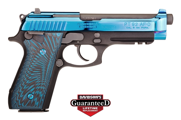 Picture of Taurus PT 92 9Mm 5" Polished B Pvd W/G10   17Rd