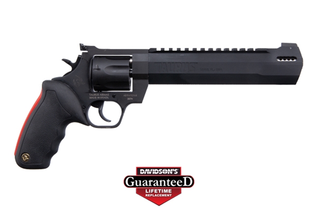 Picture of Taurus 2357081Rh Raging Hunter  357 Mag 7Rd 8.37" Matte Black Oxide Steel Black Rubber With Integrated Red Cushion Insert Grip 2-357081RH 725327617600