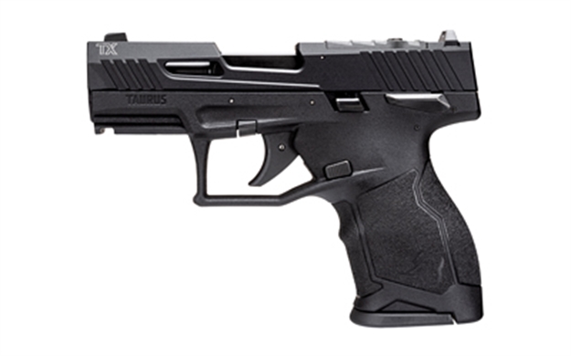 Picture of Taurus 1Tx2213110 Tx22c  Compact 22 LR 10+1 3.60" Matte Black Steel Barrel, Black Hard Coat Anodized Serrated Aluminum Slide, Black Polymer Frame W/Picatinny Rail Black Polymer Grips 1-TX22131-10 725327939511