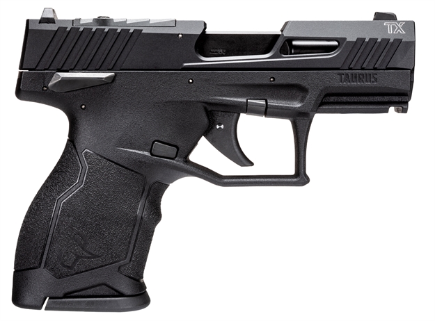 Picture of Taurus 1Tx22131 Tx22c  Compact 22 LR 13+1 3.60" Matte Black Steel Barrel, Black Hard Coat Anodized Serrated Aluminum Slide, Black Polymer Frame W/Picatinny Rail Black Polymer Grips 1-TX22131 725327939504