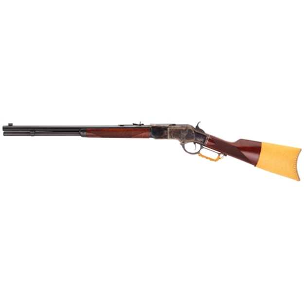 Picture of Taylors & Company 550239Com 1873 Comanchero 357 Mag Caliber With 10+1 Capacity, 18" Blued Barrel, Color Case Hardened Metal Finish & Walnut Straight Stock Right Hand (Full Size) 2052COM 858944006486
