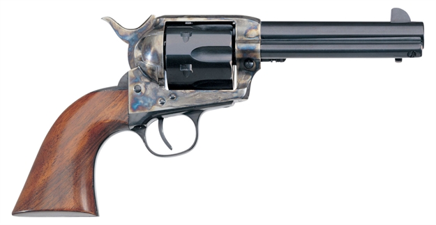 Picture of  Taylors & Company 700Ade 1873 Cattleman New Model 45 Colt (Lc) 6Rd 4.75" Blued Cylinder & Barrel Color Case Hardened Steel Frame Walnut Navy Size Grip (Taylor Tuned) 858944006462