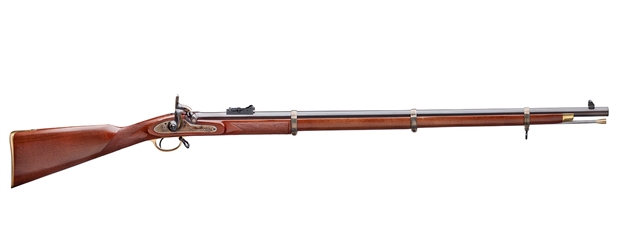 Picture of Taylors & Company 210033 Enfield Whitworth  451 Cal Percussion Musket Cap 36" Browned Hexagonal Barrel, Color Case Hardened Rec, Walnut Stock, Ladder Sight S181.451 8029874029728