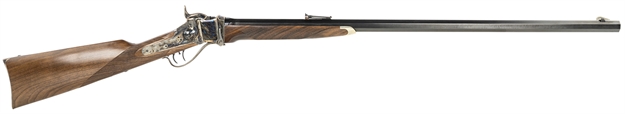 Picture of Taylors & Company 210139 Pedersoli 1874 Billy's Sharps 45-70 Gov 1Rd 32" Blued Single Shot Octagon Barrel, Blued Steel Drilled & Tapped Receiver, Checkered Walnut Fixed Stock S776.457