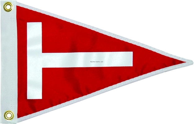 Picture of Taylormade Tag Pennant T Red W/Wht