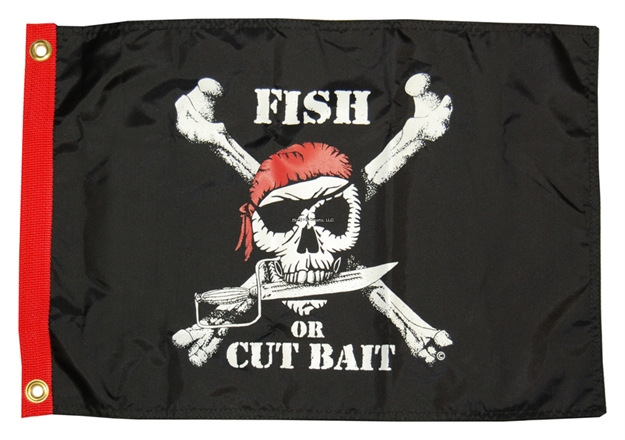 Picture of Taylormade Pirate Fish OR Cut 12X18 Nylon Flag