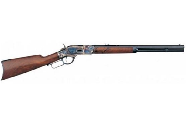 Picture of Taylors & Company 550172 1873 Sporting Leaver Action 45 Colt (Lc) Caliber With 10+1 Capacity, 20" Blued Octagon Barrel, Color Case Hardened Metal Finish & Walnut Stock Right Hand (Full Size) 200E 839665002186