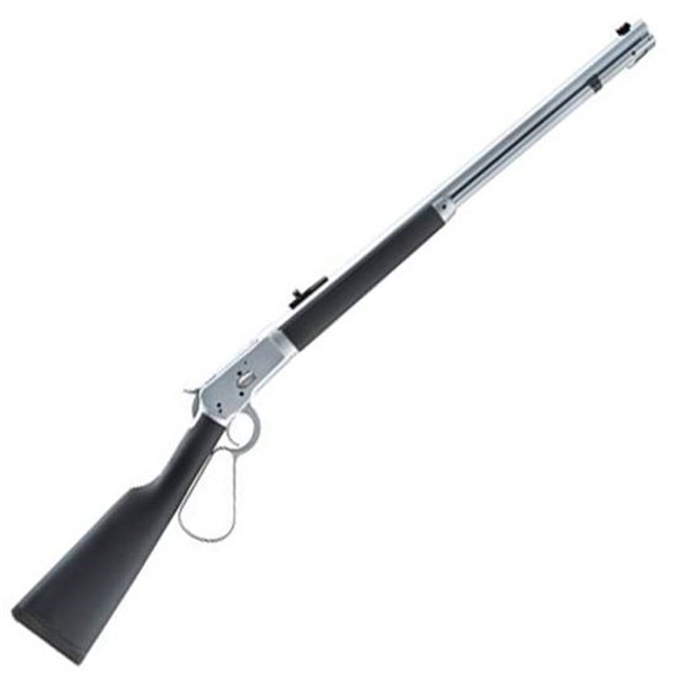 Picture of Taylors & Company 220089 1892 Alaskan Take-Down 357 Mag Caliber With 7+1 Capacity, 16" Barrel, Matte Chrome Metal Finish & Softtouch Black Synthetic Stock Right Hand (Full Size) 920.349