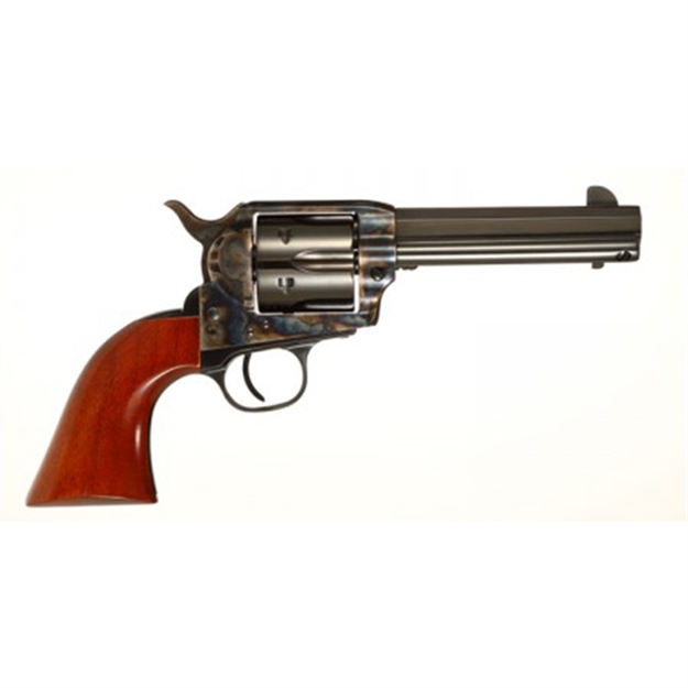 Picture of  Taylors & Company 556105 1873 Cattleman Drifter 357 Mag Caliber With 5.50" Blued Finish Barrel, 6Rd Capacity Blued Finish Cylinder, Color Case Hardened Finish Steel Frame & Walnut Grip