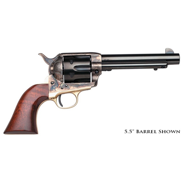Picture of  Taylors & Company 450De 1873 Ranch Hand Deluxe 45 Colt (Lc) 6Rd 4.75" Blued Cylinder & Barrel Color Case Hardened Steel Frame Walnut Navy Size Grip (Taylor Tuned)