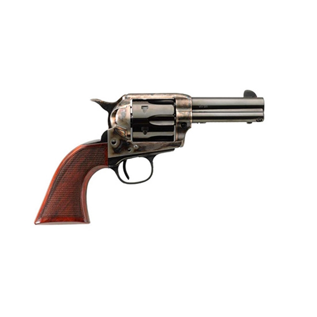 Picture of Taylors & Company 550821 Runnin Iron  45 Colt (Lc) Caliber With 4.75" Blued Finish Barrel, 6Rd Capacity Blued Finish Cylinder, Color Case Hardened Finish Steel Frame & Checkered Walnut Grip 4203 839665008799