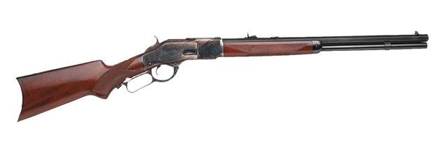 Picture of Taylors & Company 550175De 1873 Taylor Tuned 357 Mag 10+1 20" Octaon Barrel Walnut Fixed Pistol Grip Stock Color Case Hardened Right Hand 200FPGDE