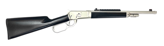 Picture of Taylors & Company 220097 1892 Alaskan Take-Down 44 Rem Mag Caliber With 5+1 Capacity, 16.50" Barrel, Matte Chrome Metal Finish & Softtouch Black Synthetic Stock Right Hand (Full Size) 920402