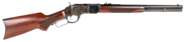 Picture of Taylors & Company 550202De 1873 Taylor Tuned 357 Mag 10+1 18" 1/2 Octagon Barrel Walnut Fixed Pistol Grip Stock Color Case Hardened Right Hand 2025DE