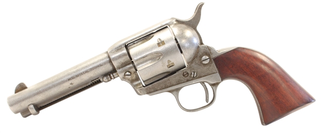 Picture of  Taylors & Company 555136 1873 Cattleman 357 Mag Caliber With 4.75" Barrel, 6Rd Capacity Cylinder, Overall Antique Finish Steel & Walnut Grip