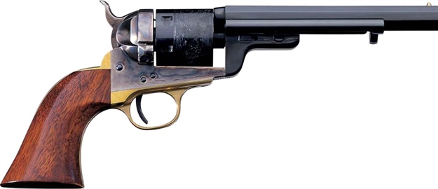 Picture of Taylors & Company 550731 1851 C. Mason 38 Special 6Rd Shot 7.50" Blued 7.50" Round Barrel Blued Cylinder Color Case Hardened Color Case Hardened Steel Frame Walnut Grip 0925