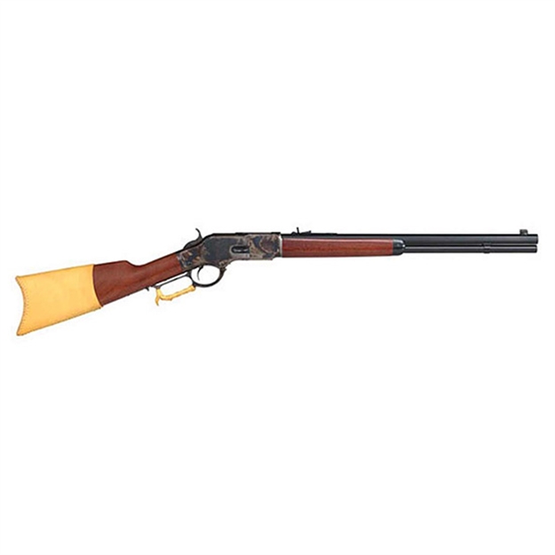 Picture of Taylors & Company 550172Com 1873 Comanchero 45 Colt (Lc) Caliber With 10+1 Capacity, 20" Blued Barrel, Color Case Hardened Metal Finish & Walnut Straight Stock Right Hand (Full Size) 2028