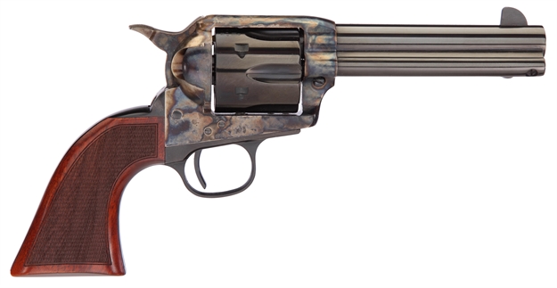 Picture of Taylors & Company 550825 Runnin Iron  357 Mag Caliber With 4.75" Blued Finish Barrel, 6Rd Capacity Blued Finish Cylinder, Color Case Hardened Finish Steel Frame & Checkered Walnut Grip 4207