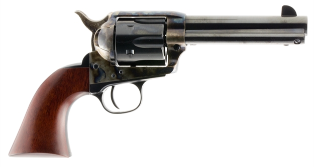 Picture of Taylors & Company 550887 1873 Cattleman Uberti 45 Colt (Long Colt) 6 Shot 4.75" Blued Round Barrel & Cylinder, Color Case Hardened Steel Frame, Walnut Navy Style Grip, Exposed Hammer 700A