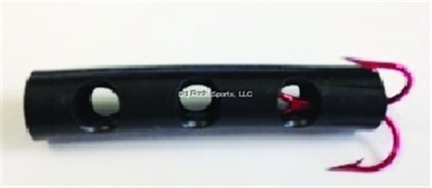 Picture of Team Catfish Dip Tube Hook, Treble, Red, Black Tube, 2 Per Pack