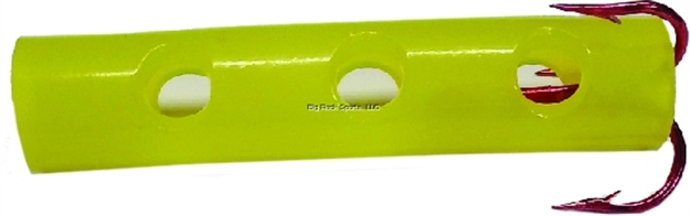 Picture of Team Catfish Dip Tube Hook, Treble, Red, Yellow Tube, 2 Per Pack