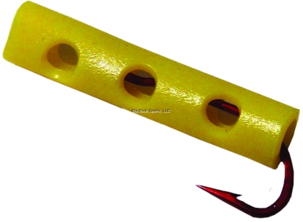 Picture of Team Catfish Dip Tube J Hook, Red, Yellow Tube, 2 Per Pack