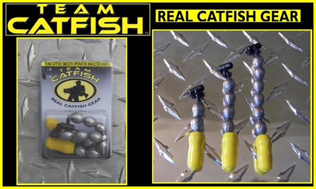 Picture of Team Catfish Smooth Operator Snagless Sinkers 1Oz 3Pk