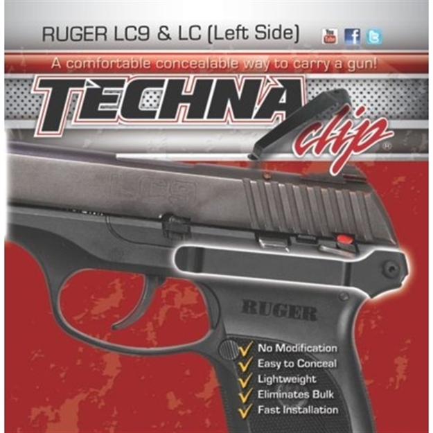 Picture of Techna Clip Clip Handgun Retention Clip Ruger Lc9/Lc380 Left LC9BL