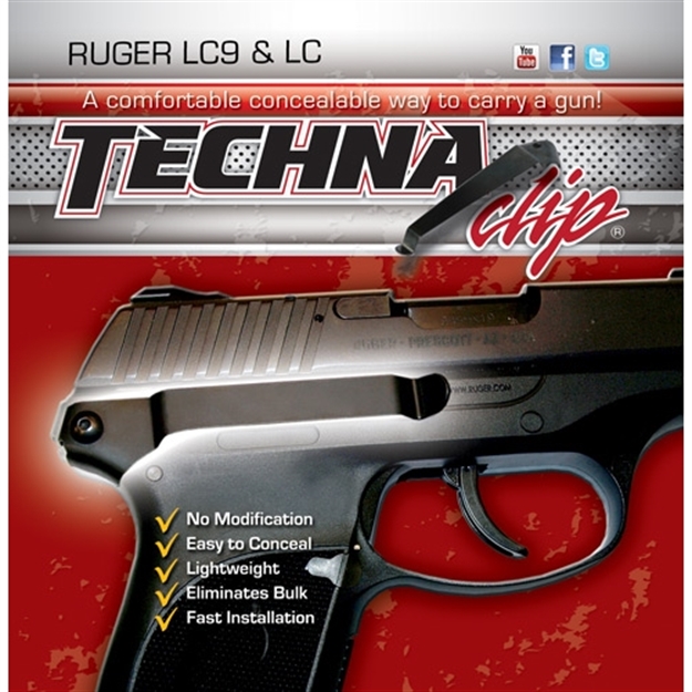 Picture of Techna Clip Clip Handgun Retention Clip Ruger Lc9/Lc380 Right LC9BR