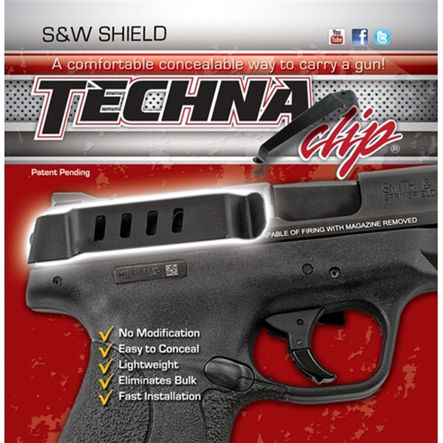 Picture of Techna Clip Clip Handgun Retention Clip S&W Shield 9 & 40 Right SHBR