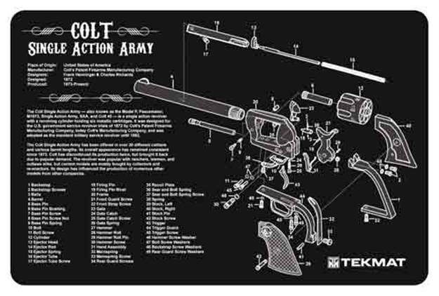 Picture of Tekmat Armorers Bench Mat 11"X17" Colt SA Army