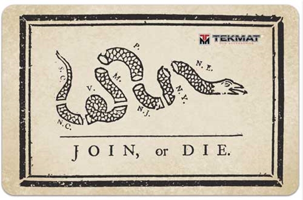 Picture of Tekmat Armorers Bench Mat 11"X17" Join OR Die Flag 17JOIN 612409968456