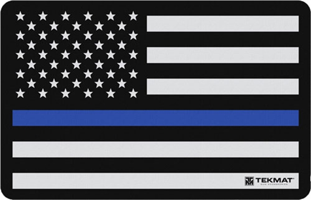 Picture of Tekmat Armorers Bench Mat 11"X17" Police Support Flag 17-POLICE