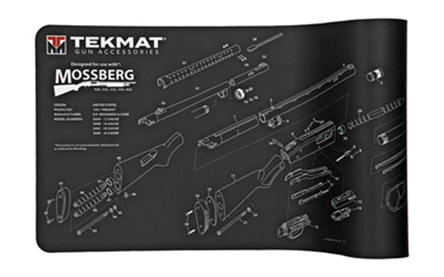 Picture of Tekmat Armorers Bench Mat 12"X36" Mossberg 500 Shotgun 36-MOSS 612409971586