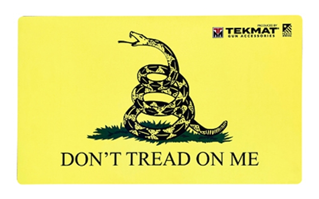 Picture of  Tekmat Tek42tread Don't Tread ON ME Door Mat Black/Yellow Rubber 42" Long Snake/"Don't Tread ON Me"