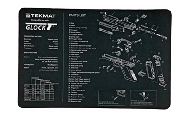 Picture of Tekmat Armorers Bench Mat 11"X17" For Glock 17 G3 17-GLOCK
