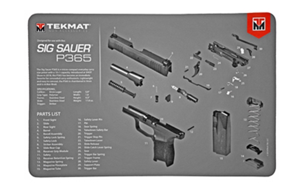 Picture of Tekmat Pistol Mat Sig P365 R17-SIGP365 612409971708