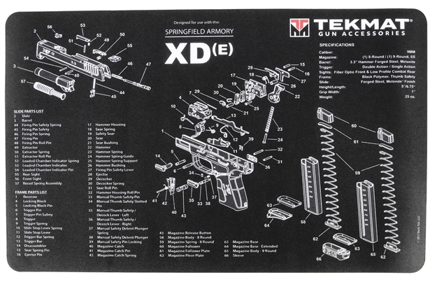 Picture of Tekmat Pistol Mat Sprngfld Arm Xde