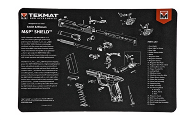 Picture of Tekmat Pistol Mat S&W M&P Shield Blk R17-SW-MP-SHIELD 612409971135