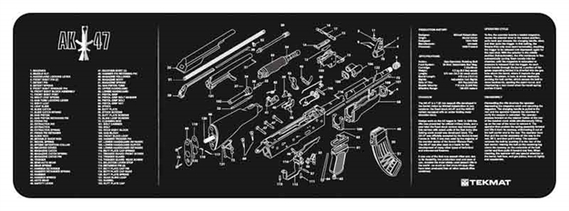 Picture of Tekmat Armorers Bench Mat 12"X36" Ak-47 36-AK47